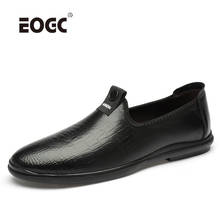Plus Size Natural Leather Men Shoes Casual Men Loafers Moccasins Breathable Driving Shoes Slip On Flats Shoes Men 2022 - buy cheap