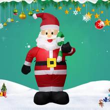 2019 Inflatable Santa Claus Night Light Figure Outdoor Garden Toys Christmas Party Decorations For New Year 150cm US EU Plug 2024 - buy cheap