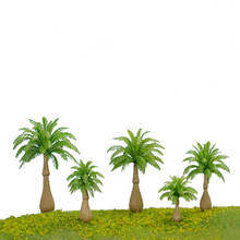 100 шт./лот 2,8 см 1/200 весы пластиковая Миниатюрная модель пальмового дерева для Хо макета поезда 2024 - купить недорого