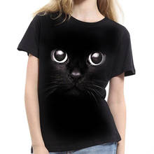 Мода 2020 новая крутая футболка Мужская/Женская 3D Футболка с принтом кота с коротким рукавом летние топы футболки для влюбленных Xs-2Xl 2024 - купить недорого