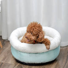 Cão de estimação macio cama casa gato camas de dormir ninho super quente filhote de cachorro canil para cães gato coxim cama aconchegante gatinho gaiola cobertor do cão 2024 - compre barato