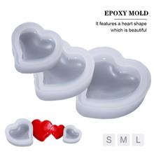 Heart Shape 3D Cake Jewelry Mould Love Pattern Silicone Mold DIY Handcraft Soap Candle Making Tool Cake Mold 2024 - buy cheap