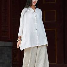 Ropa tradicional china para mujer, Tops y blusas de algodón para verano 2020, camisa Vintage literaria, ropa asiática Shanghai Tang 10047 2024 - compra barato