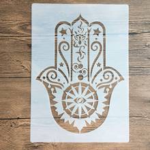 A4 29 * 21cm  Religious palm DIY Stencils Wall Painting Scrapbook Coloring Embossing Album Decorative Paper Card Template,wall 2024 - buy cheap