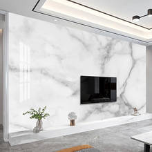 Custom Any Size Mural Wallpaper Modern White Marble Luxury Home Decor Wall Painting Living Room TV Sofa Bedroom Papel De Parede 2024 - buy cheap
