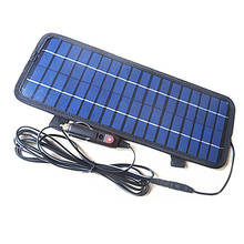 Carregador de painel solar inteligente, 4.5w/12 volts, portátil, para carro, barco, motocicleta, backup, ar livre, acessórios para carro 2024 - compre barato