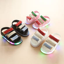 2022 LED Lighting Fashion Kids Sandals Cool Leisure Summer Beach Children Shoes Casual Glowing Baby Toddler Girls Boys Tennis 2024 - buy cheap