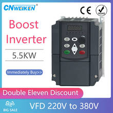 VFD 220V to 380V 5.5 KW 8hp Variable Frequency Drive CNC Drive Inverter Converter for 3 Phase Motor Speed Control 2024 - buy cheap