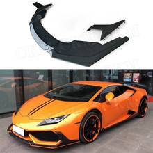 Front Lip Chin Shovel Spoiler Splitters Flaps case For Lamborghini Huracan LP610-4 2014-2018 Carbon Fiber Bumper Protector 2024 - buy cheap