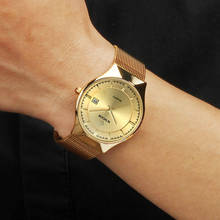 Relógio de pulso masculino ouro ultrafino, relógio clássico de marca luxuosa para homens de negócios, 2019 2024 - compre barato