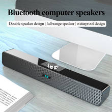 3d surround bluetooth 5.0 soundbar usb com fio alto-falantes de computador estéreo subwoofer barra de som alto-falante para computador portátil pc teatro tv 2024 - compre barato