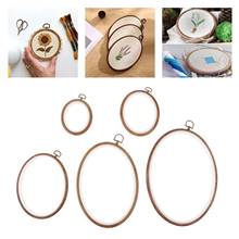 Oval Embroidery Hoops Flexible Resin Cross Stitch Hoops for DIY Festival Embroidery Crafts Art Decoration 2024 - buy cheap