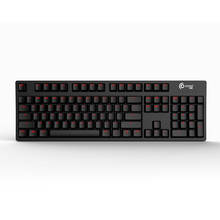 Teclado mecânico profissional cd302, teclado para gamers à prova d'água, azul/vermelho 2024 - compre barato