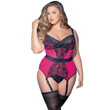 Lingerie sensual feminina, plus size, babydoll, renda oca, erótica, pelúcia, roupa íntima, liga, g-string, conjuntos de sexo espartilho 2024 - compre barato