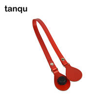 Tanqu Одноместный длинный цветной плоский ремень из ПУ Комбинированный для Obag Pocket Moon Swing шикарная сумочка 2024 - купить недорого