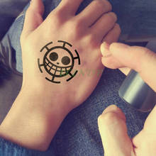 Pegatina de tatuaje temporal a prueba de agua, dibujos animados de Anime, una pieza, tatuaje falso, tatuaje Flash, tatuaje de mano, pie, brazo para hombres, mujeres y niñas 2024 - compra barato