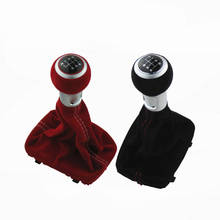 For Audi A3 S3 2001 2002 2003 Black Red 6 Speed Suede Leather Complete Gear Shift Knob Boot Cover Gaiter 2024 - buy cheap