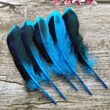 Wholesale 20pcs Beautiful 10-15 cm/4-6 inches Sky Blue Natural Duck Feathers DIY Jewelry Clothing Hat Decoration Accessories 2024 - buy cheap