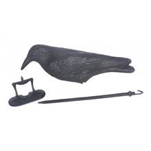 Crow Decoy Flocked Flock Coated Shell + Feet Stake Crow Bird Decoy Hunting 2024 - buy cheap