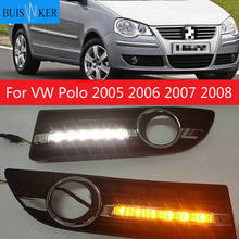 2pcs Car LED DRL For VW Polo 2005 2006 2007 2008 Car-styling LED DRL Daytime Running Lights With Wire Of Harness 2024 - buy cheap