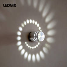 LEDGLE-Lámpara de pared creativa, luz espiral compacta, elegante, con ángulo de haz de 360 grados, luz blanca 2024 - compra barato