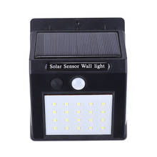 Lámpara de pared con Sensor de movimiento para exteriores, luz led de energía Solar, impermeable IP65, ahorro de energía, para jardín, 20/25/35/40led 2024 - compra barato