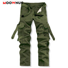 Pants Streetwear Autumn Men's Cargo Casual Hombre Cotton Military Style Outdoors Plus Size safari style Trousers Male MOOWNUC 2024 - buy cheap