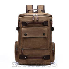 Men Canvas Backpack Fashion Male School Backpack Bag Men's Travel Bag High Quality Laptop Backpacks Bag Large Shoulder Bag 2024 - buy cheap
