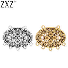 ZXZ 10pcs Tibetan Silver/Gold Tribal Bohemia Boho Connectors Charms Pendants for Necklace Jewelry Making Accessories 2024 - buy cheap