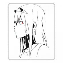 Zero Two Darling In The Franx Funny Mouse Pad Lockedge MousePad Natural Rubber Computer Keyboard Desk Pad 2024 - buy cheap