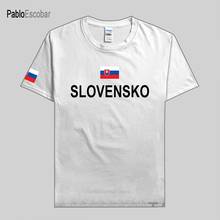 Мужская футболка с надписью Словацкой Республики Словакия, модная футболка из 100% хлопка, спортивная одежда, футболки, страна SVK словенко 2024 - купить недорого