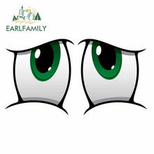 EARLFAMILY 13cm x 7.1cm for Eye Cartoon Vinyl Car Stickers Occlusion Scratch Waterproof Window Trunk Windshield JDM Decal 2024 - buy cheap