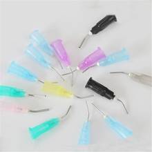 200pcs/Lot Dental Irrgation Bent Needle Tips Oral Care Tool Dental Flow Composite Resin Acid Reagent Delivery Syringe Tips 2024 - buy cheap