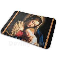 Virgin Mary Holy Art Mat Rug Carpet Anti-Slip Floor Mats Bedroom Pandemian Gold Monument Savior Religion Christianity Child 2024 - buy cheap