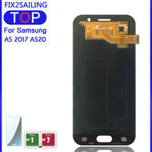 For Display A520 Super OLED LCD Display 100% Tested Working Touch Screen Assembly For Samsung Galaxy A5 2017 A520 A520F A520DS 2024 - buy cheap