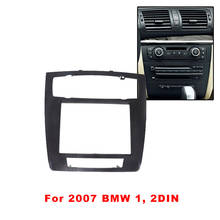Moldura do som automotivo 2din para bmw, kit de acabamento, instalação de painel estéreo, dvd, e, para modelos 1, e81, e82, e87, e88, 2007 2024 - compre barato