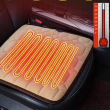 12V Heating Car Seat Cover Heated Auto Front Seat Cushion Plush Heater Winter Warmer Control Temperature Electric Heating Pad 2024 - buy cheap