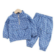 Fashion Baby Clothes Autumn Children Girls Clothing Boys Letter Casual Jacket Pants 2Pcs/Sets Toddler Sport Costume Kids Outfits 2024 - buy cheap