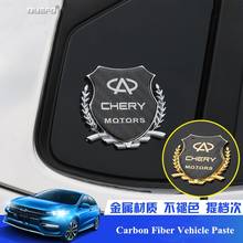 Exterior de fibra carbono adesivo do carro decalque para chery fulwin qq tiggo 3 5 t11 a1 a3 a5 amuleto m11 fora decalque traseiro decoração automóvel 2024 - compre barato