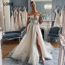 LORIE-vestido de novia de tul sin mangas, abierto hacia atrás, playa, vestidos de novia de princesa Bohemia boda con abertura 2024 - compra barato