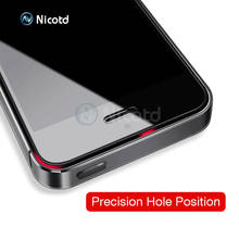 Nicotd 5S SE Protetor de Tela de proteção De Vidro Temperado Para iphone 5 Para O iphone 5 S SE Vidro Película Protetora para o iphone SE cobrir 2024 - compre barato