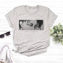 Camiseta feminina de anime japonês, camiseta de attack on titan, jiyuu no tsubasa, camiseta gráfica engraçada, levi, ren, harajuku, 2021 2024 - compre barato