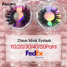 25mm Lashes Mink Eyelashes Set False Lashes In Bulk Wholesale Fluffy Fake Eyelashes Boxes Packaging Cases Vendor 3d Mink Lashes 2024 - buy cheap