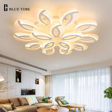 Luminária de teto led branca, moderna, para sala de estar, sala de jantar, cozinha, lustre, 110v, 220v 2024 - compre barato