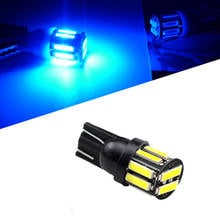 Автомобильные светодиодные лампы W5W T10 Canbus 10 smd, 1 шт. светодиодный светодиодные лампы для автомобильных передних боковых габаритных огней, подключение номерного знака, светодиодные лампы 12 В 2024 - купить недорого