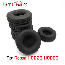 Homefeeling-almohadillas para los oídos, almohadillas redondas universales para Rapoo H8020 H8060, piezas de repuesto de cuero 2024 - compra barato