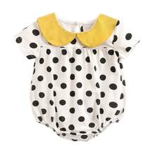 Sanlutoz Cotton Summer Baby Bodysuits Short Sleeve Infants Girl Clothes Sweet Polka Dot Bodysuit for Girls Baby Fashion 2024 - buy cheap