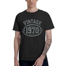 Camiseta Vintage hecha en 1970 para hombre, Camisa de algodón estampada, ropa de calle, camiseta de manga corta, camisetas de cumpleaños 2024 - compra barato