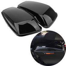 Черные крышки сиденья динамика для мотоцикла Harley Touring Road Street Electra Glide 2014-2020 2024 - купить недорого