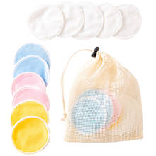 Bamboo Fiber Makeup Remover Pads Reusable Washable Rounds Cleansing Facial Cotton Pad Eco-friendly  Nursing Pads Skin Care Tool 2024 - buy cheap